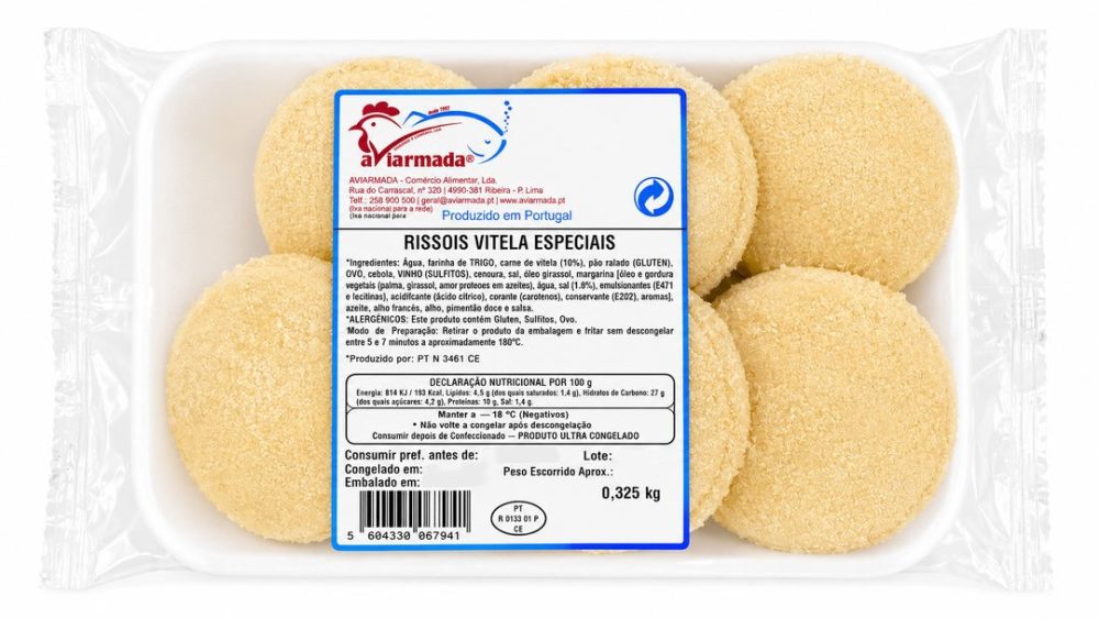 RISSOIS VITELA ESPECIAL (cx:6cv X 325gr) AVIARMADA