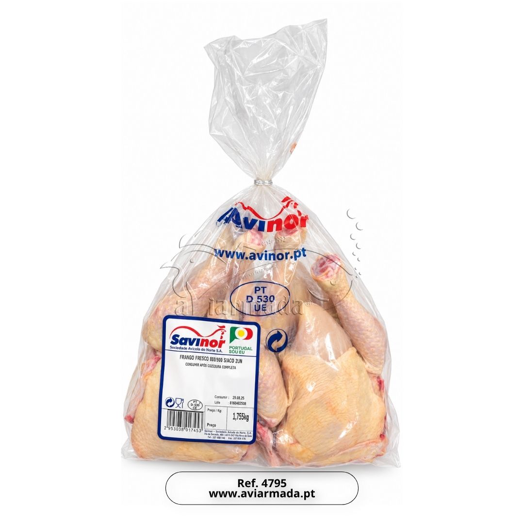FRANGO FRESCO 800/900 EMB. SACO 2 UN / CX: 5 SC