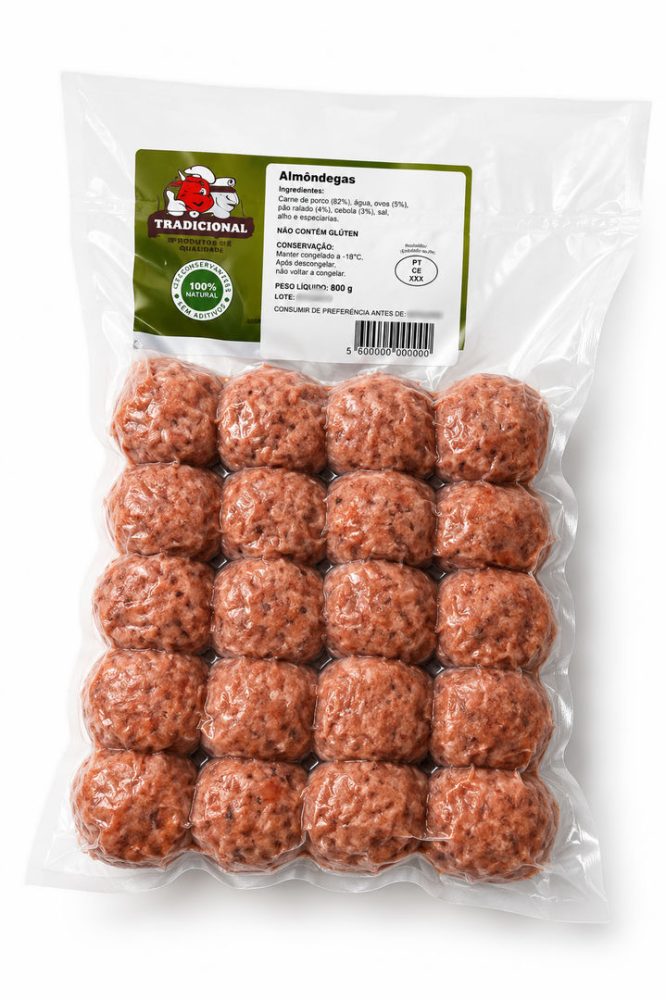 ALMONDEGAS MISTAS (+-30gr/un) (cx.+-4kg) - LANHELAS