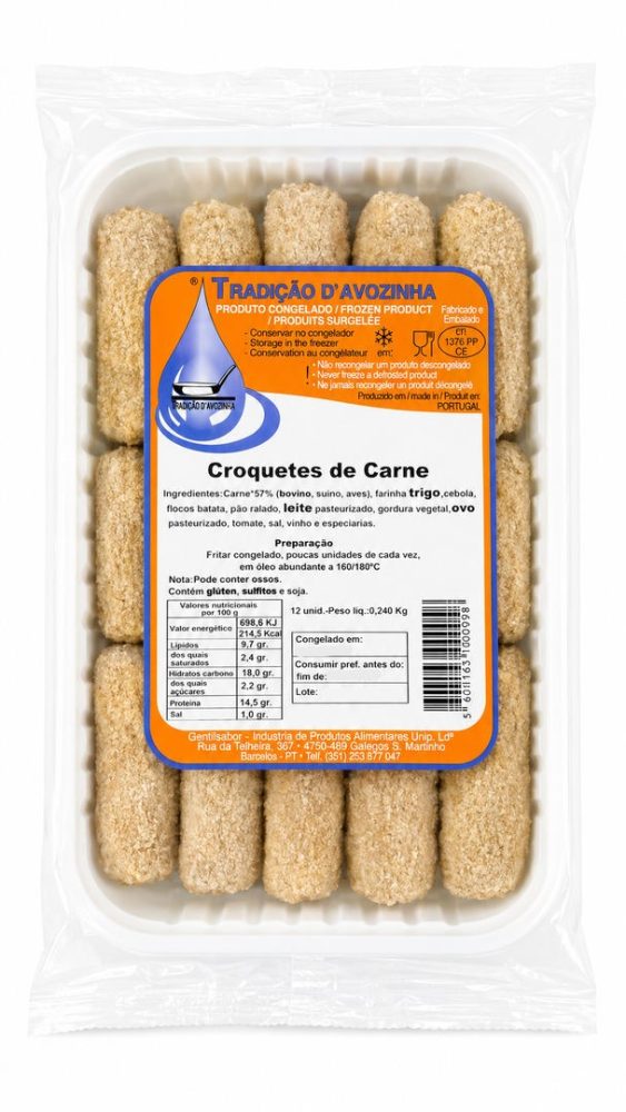 CROQUETES DE CARNE 12X12 UNI AVOZINHA