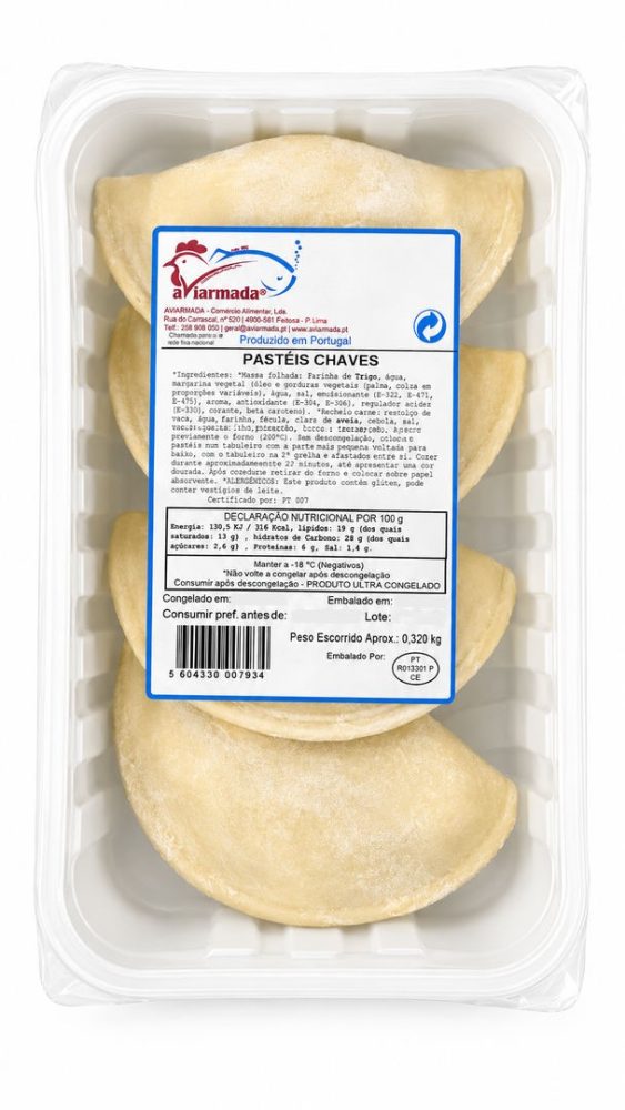 PASTEIS CHAVES ESPECIAL (cx:6cv X 320gr) AVIARMADA