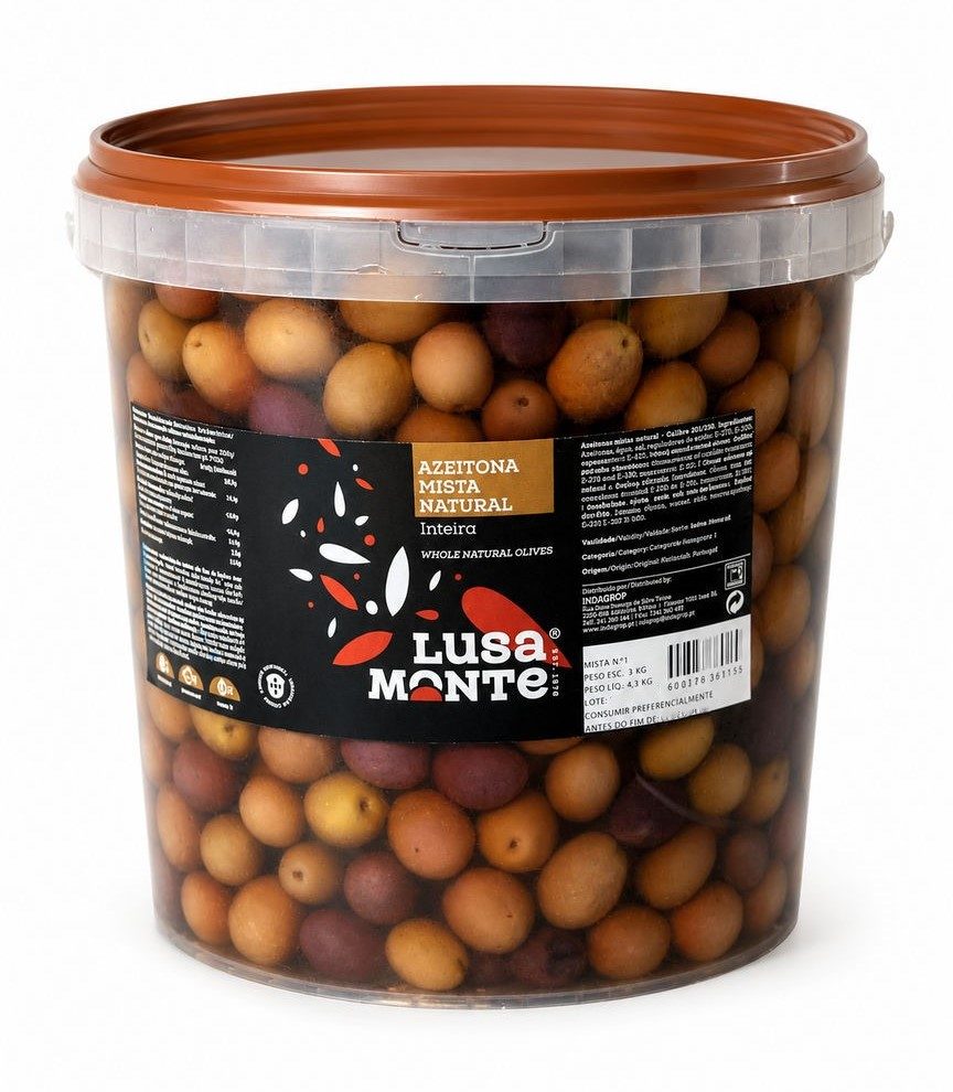 AZEITONA MISTA C. NAT. EXT. 180/220 BALDE 3KG