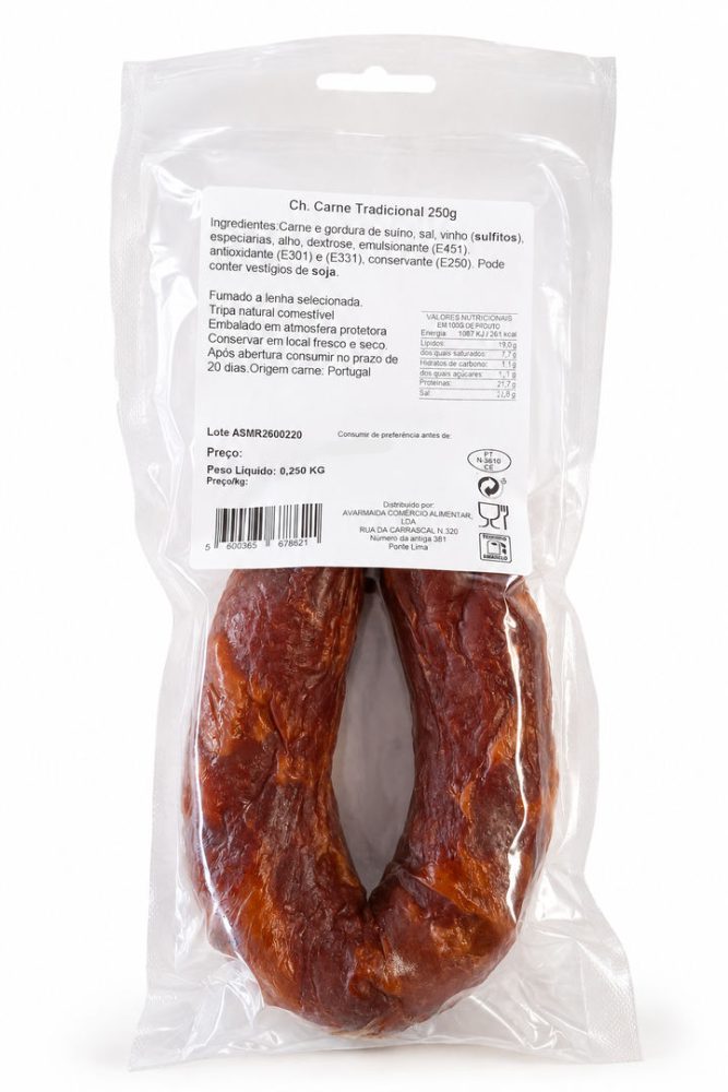 CHOURIÇO CARNE TRAD. 1X1